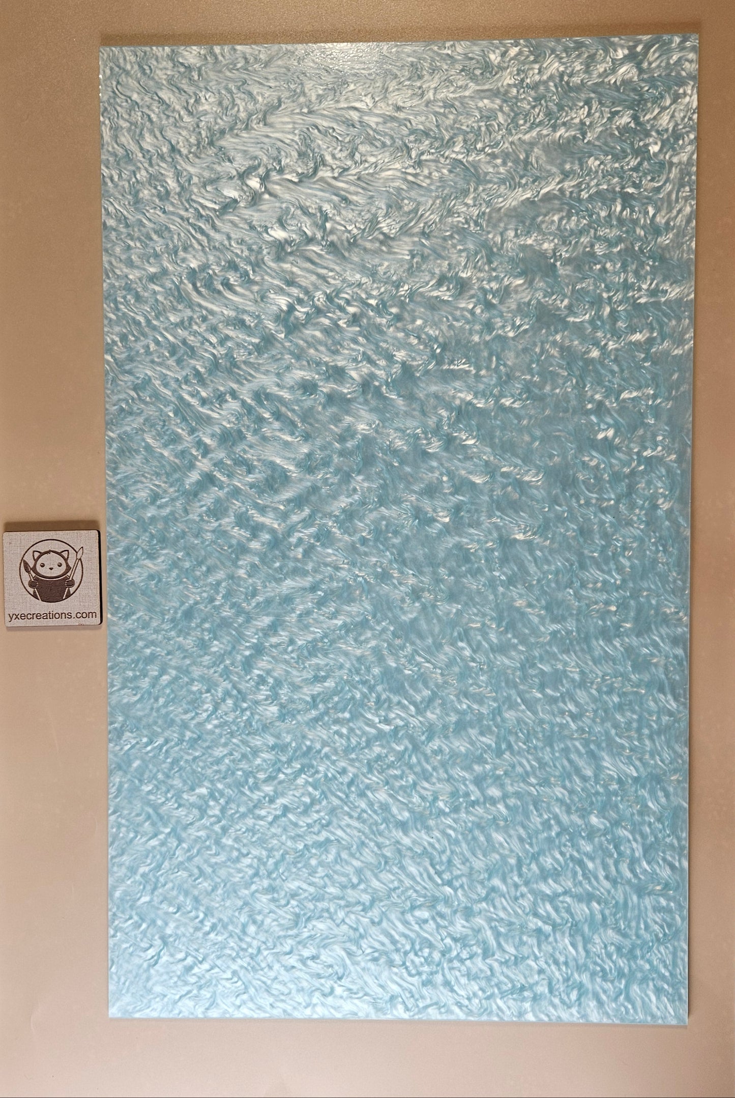 Designer Acrylic Sheet - Liquid Pearl - Glacier