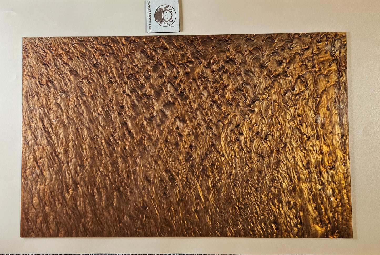 Designer Acrylic Sheet - Liquid Pearl - Dark Toffee