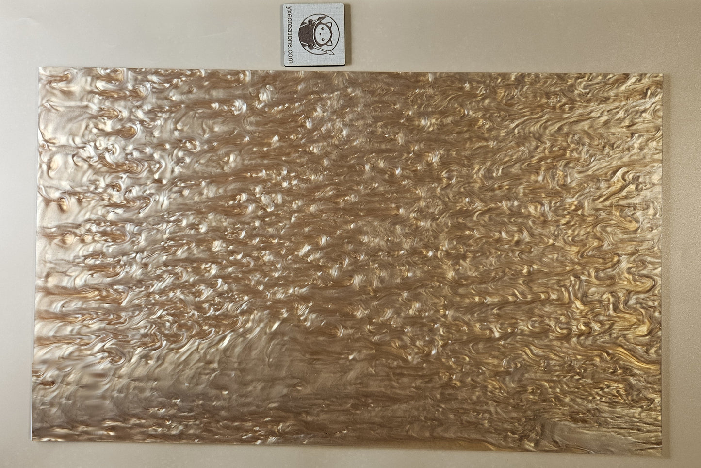 Designer Acrylic Sheet - Liquid Pearl - Latte Cream