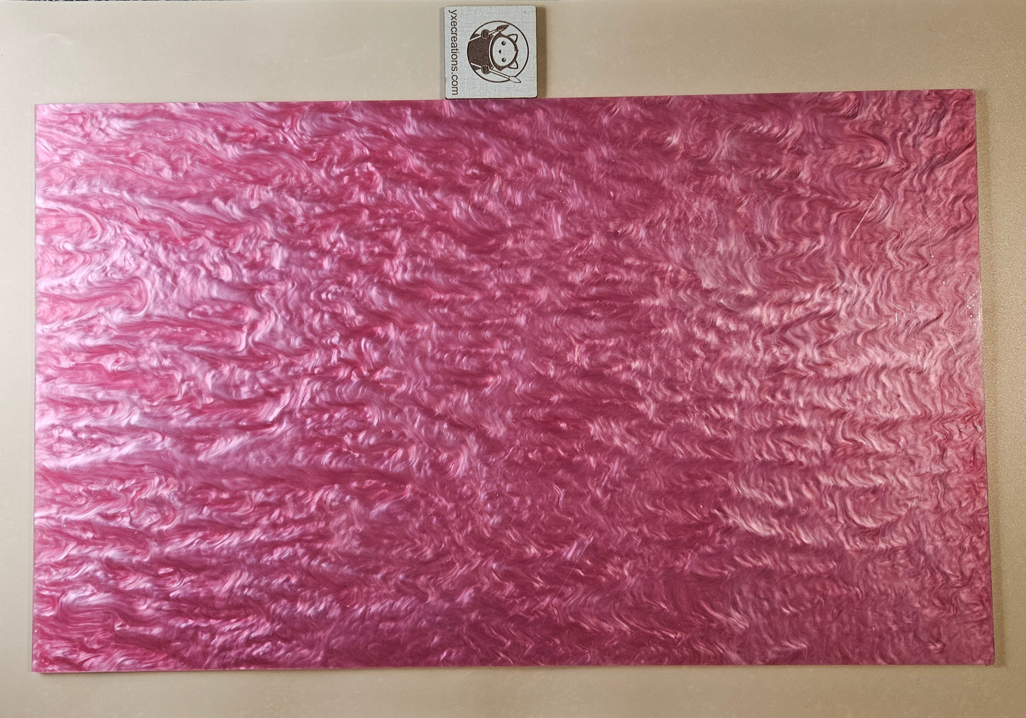 Designer Acrylic Sheet - Liquid Pearl - Strawberry Milk