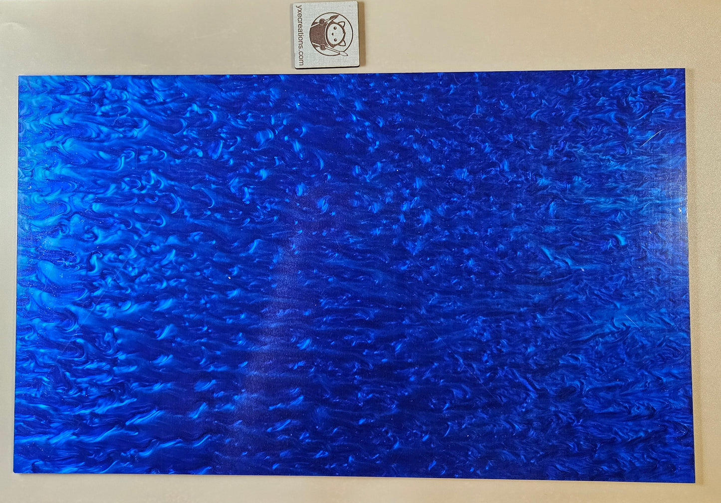 Designer Acrylic Sheet - Liquid Pearl - Blue Velvet