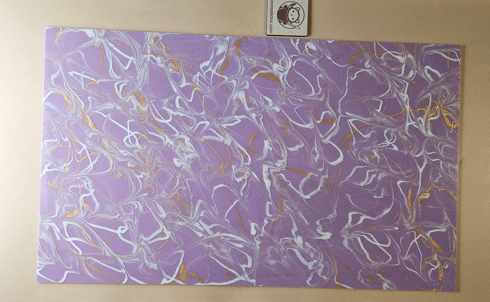 Designer Acrylic - Molten Marble  - Lavender