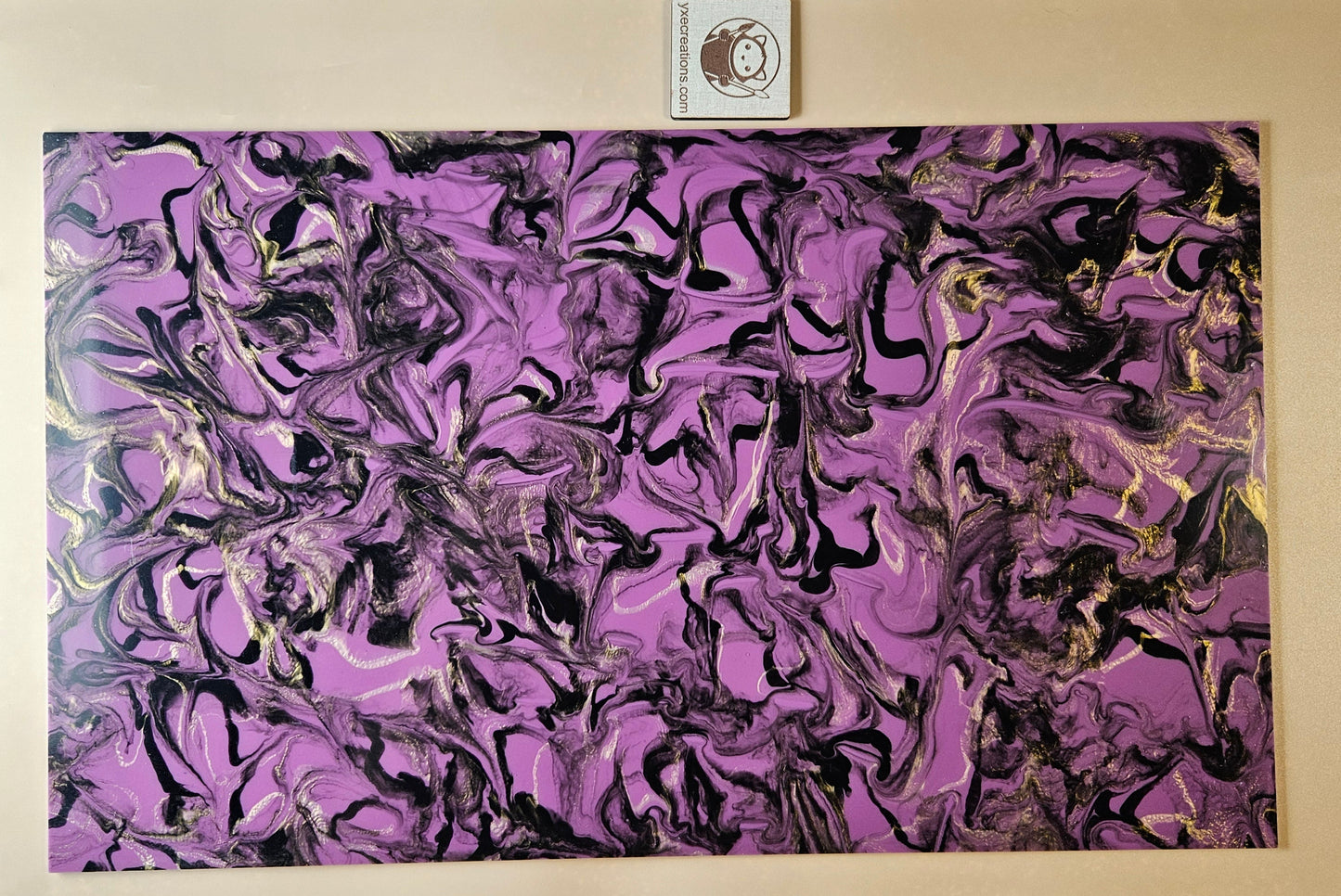 Designer Acrylic - Molten Marble  - Purple