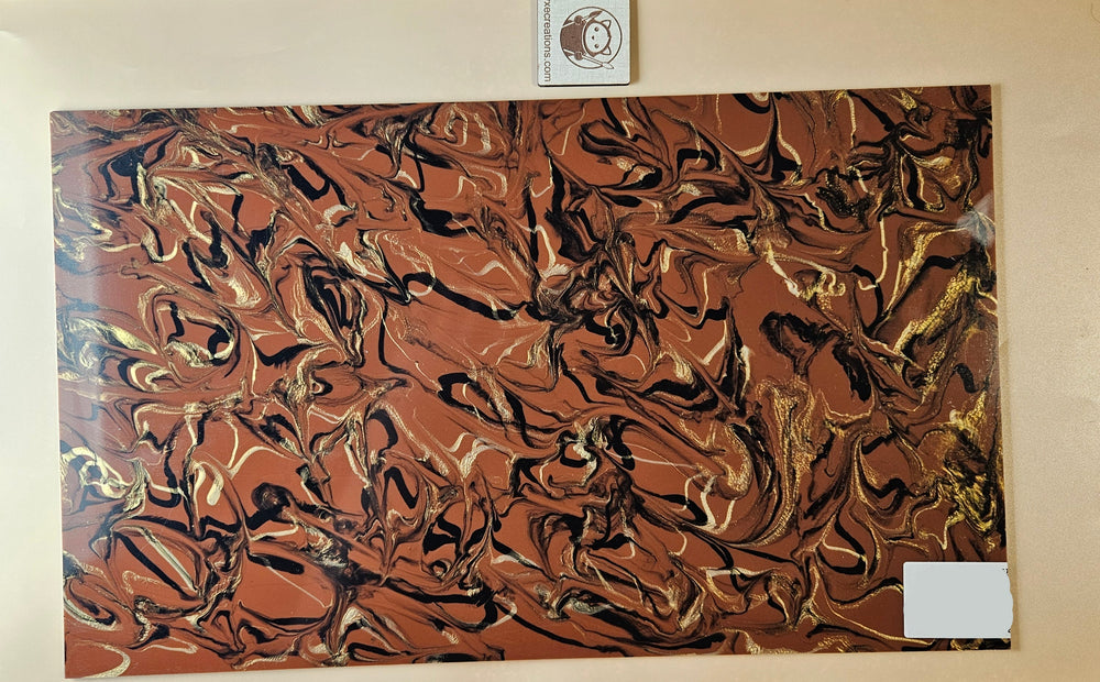 Designer Acrylic - Molten Marble  - Chocolate