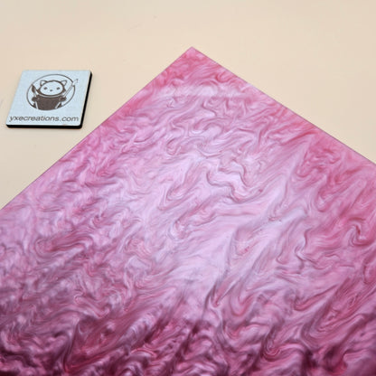 Designer Acrylic Sheet - Liquid Pearl - Strawberry Milk