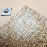 Designer Acrylic Sheet - Liquid Pearl - Latte Cream