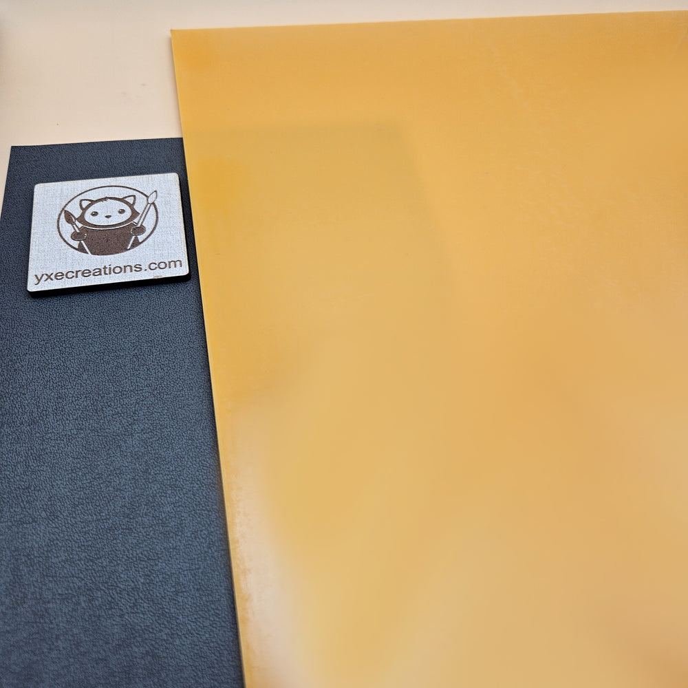 Dual-Finish Cast Acrylic Sheet  -  Cantaloupe Orange