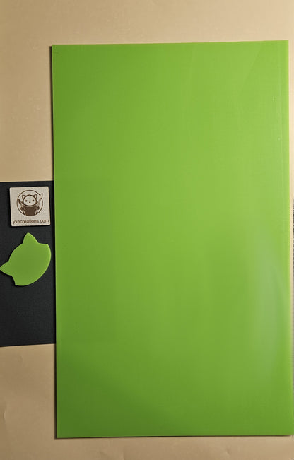 Dual-Finish Cast Acrylic Sheet  -  Green Apple Candy