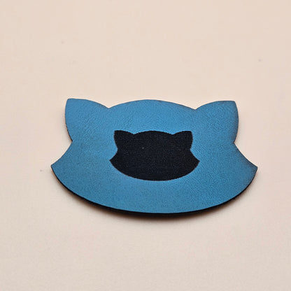 Light Blue - Engraves Black - Glossy Leatherette Sheet – PU Material