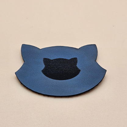 Dark Blue - Engraves Black - Glossy Leatherette Sheet – PU Material