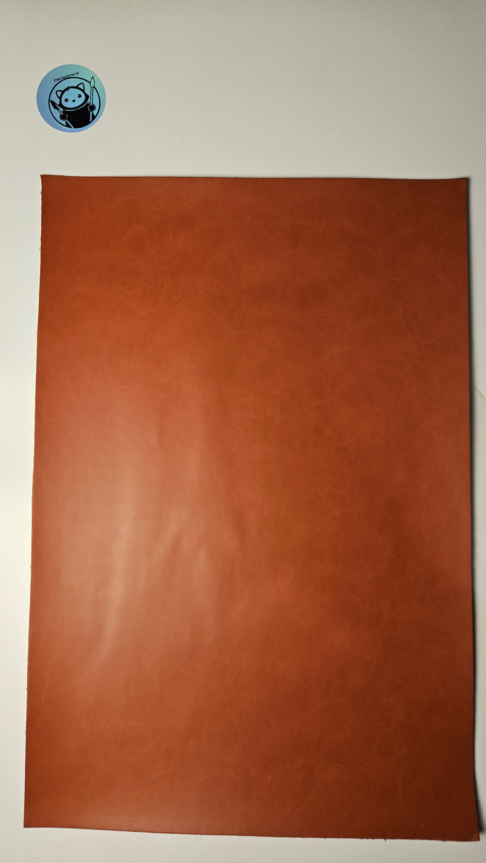 Brick Red - Engraves Black - Glossy Leatherette Sheet – PU Material