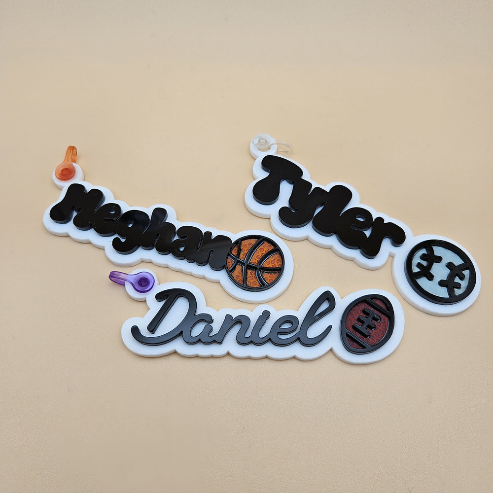 Sports Keychains Acrylic + Leatherette