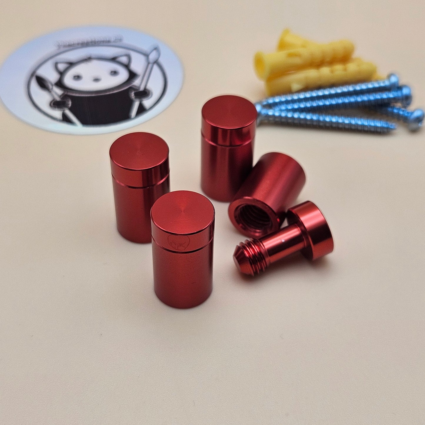 4-Pack Anodized Aluminum Standoff Spacers