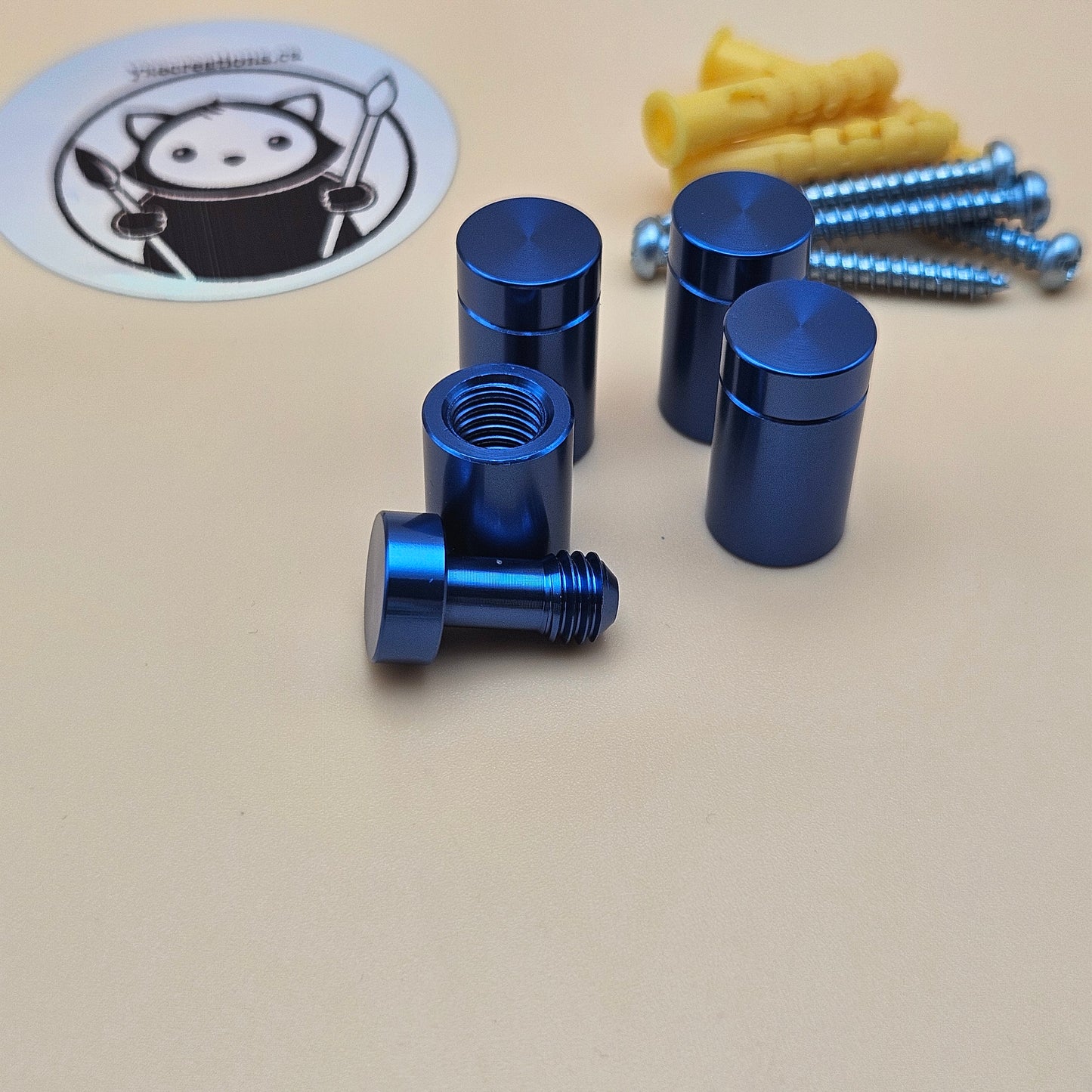 4-Pack Anodized Aluminum Standoff Spacers