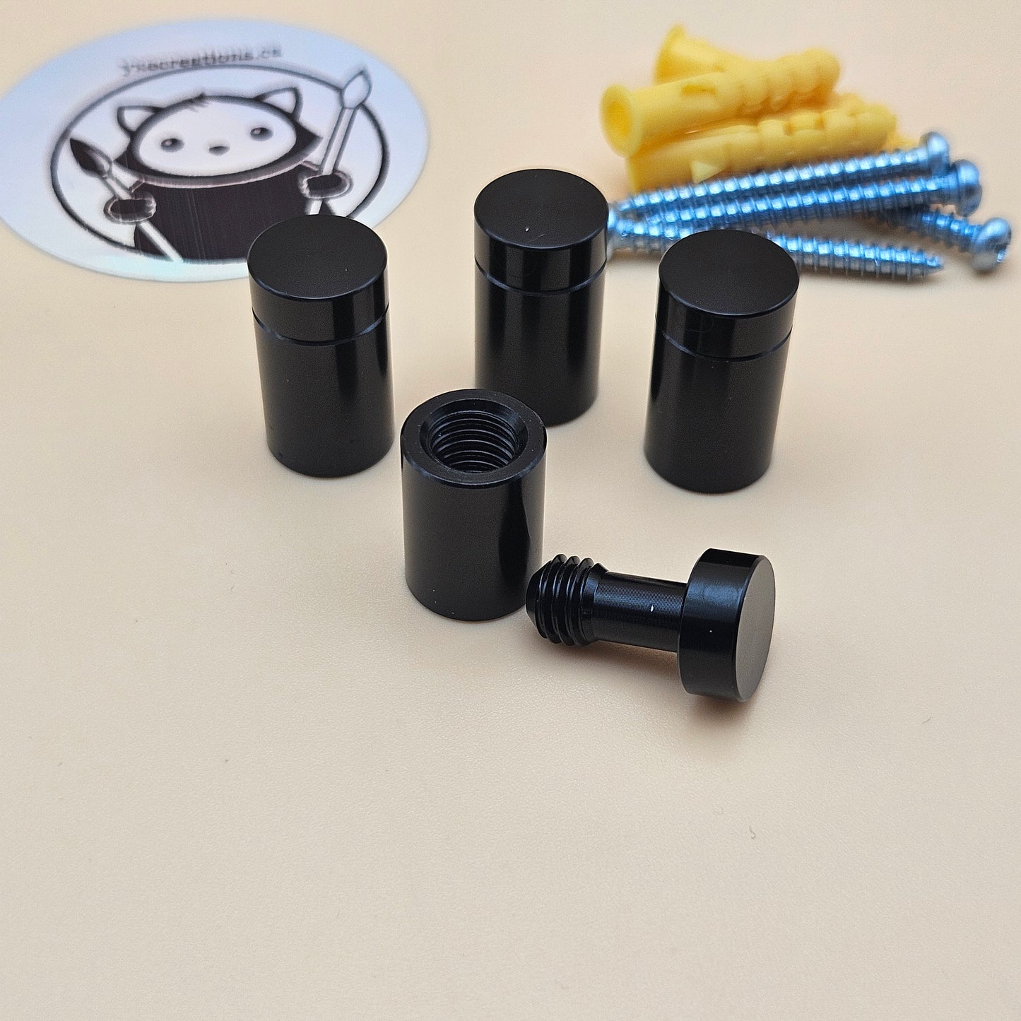 4-Pack Anodized Aluminum Standoff Spacers