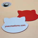 Two-Tone Engravable Acrylic - White - Engraves Red