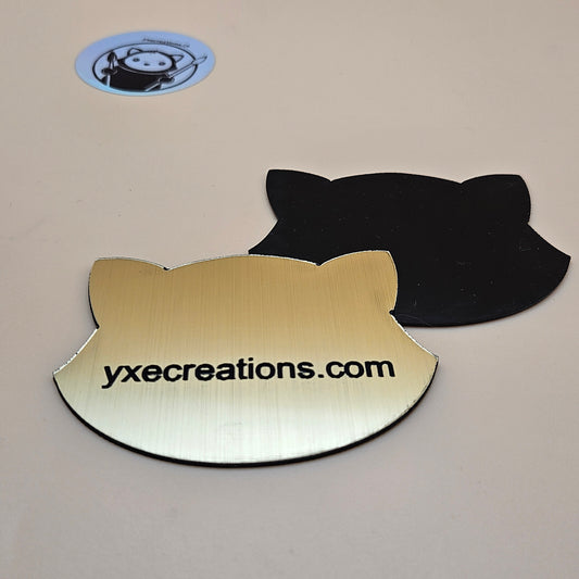 Two-Tone Engravable Acrylic - Brushed Gold - Engraves Black