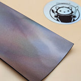 Holographic Glossy - Gun Bronze - Laserable Leatherette - PU Matherial