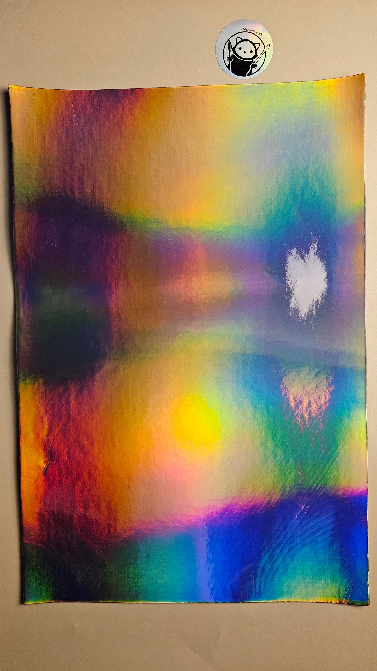 Holographic Glossy - Copperwire - Laserable Leatherette - PU Matherial
