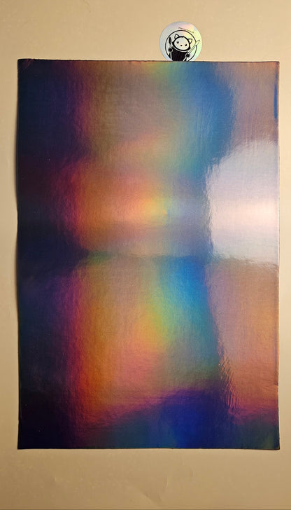 Holographic Glossy - Gun Bronze - Laserable Leatherette - PU Matherial