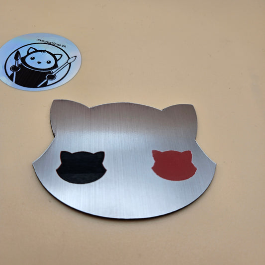 Three-Tone Engravable Acrylic - Brushed Bronze Engraves Red & Black