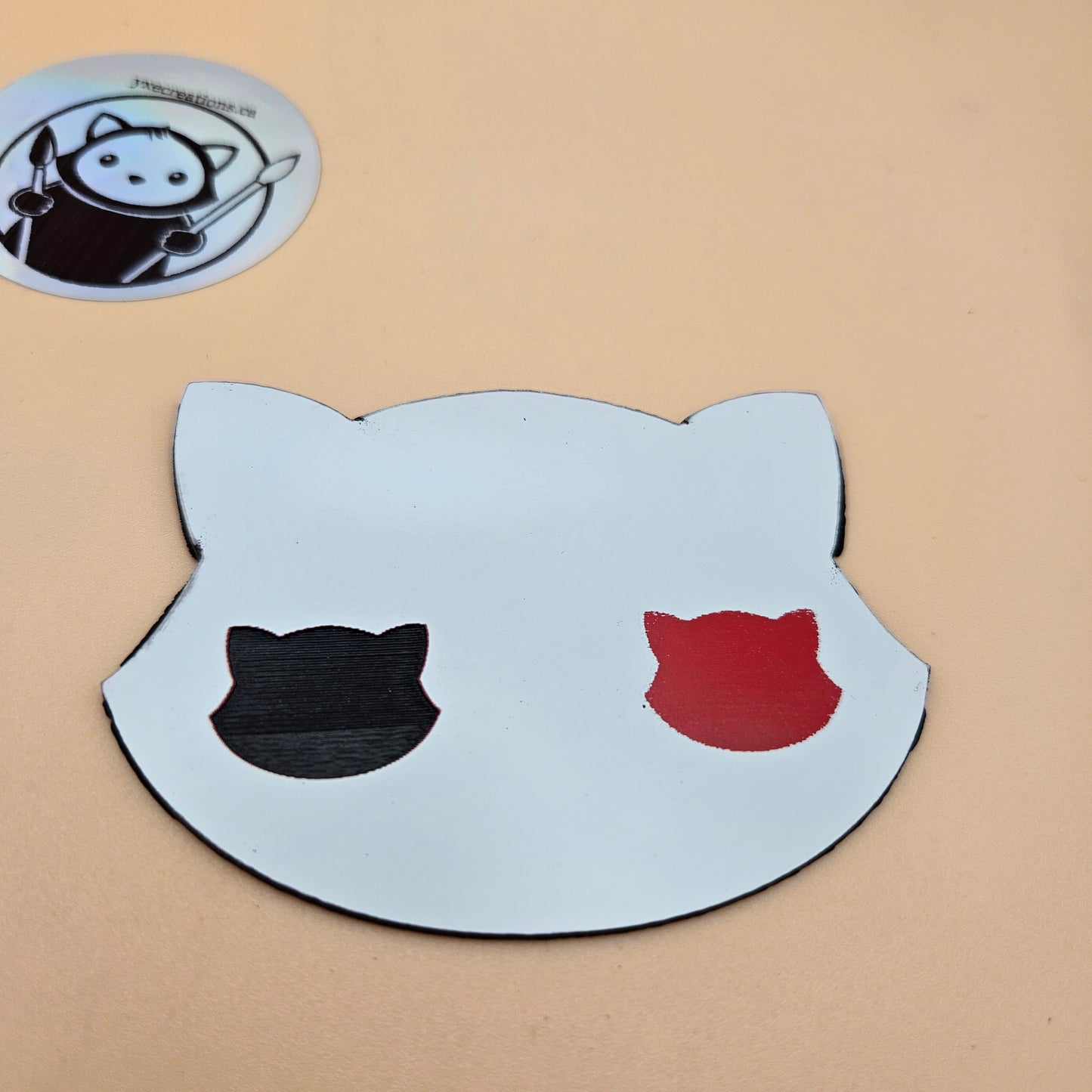 Three-Tone Engravable Acrylic - White Engraves Red & Black