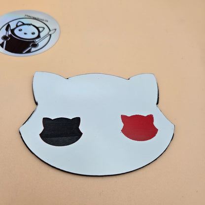 Three-Tone Engravable Acrylic - White Engraves Red & Black