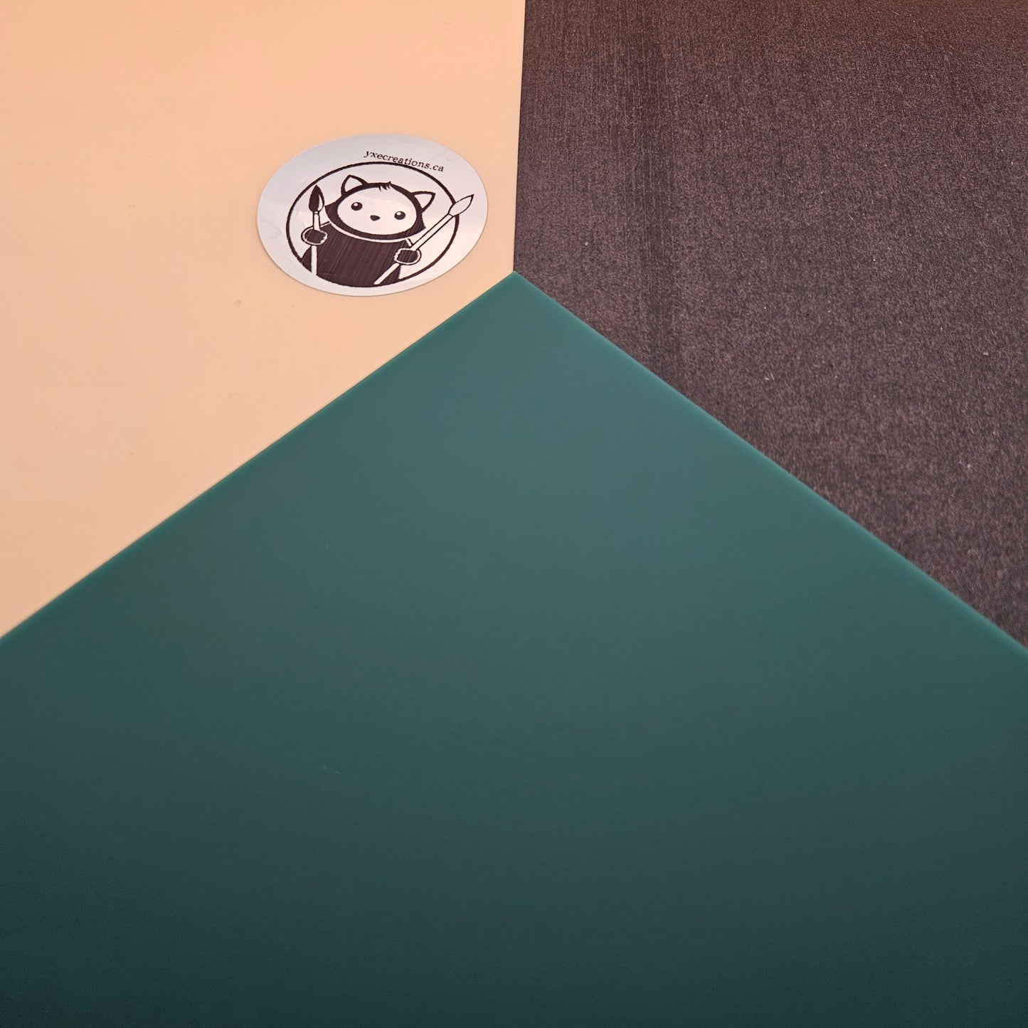 Dual-Finish Acrylic Sheet - Pine Green