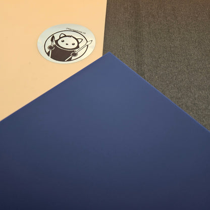 Dual-Finish Acrylic Sheet - Marine Blue