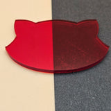 Clear Coloured Acrylic Sheet - Pomegranate Red