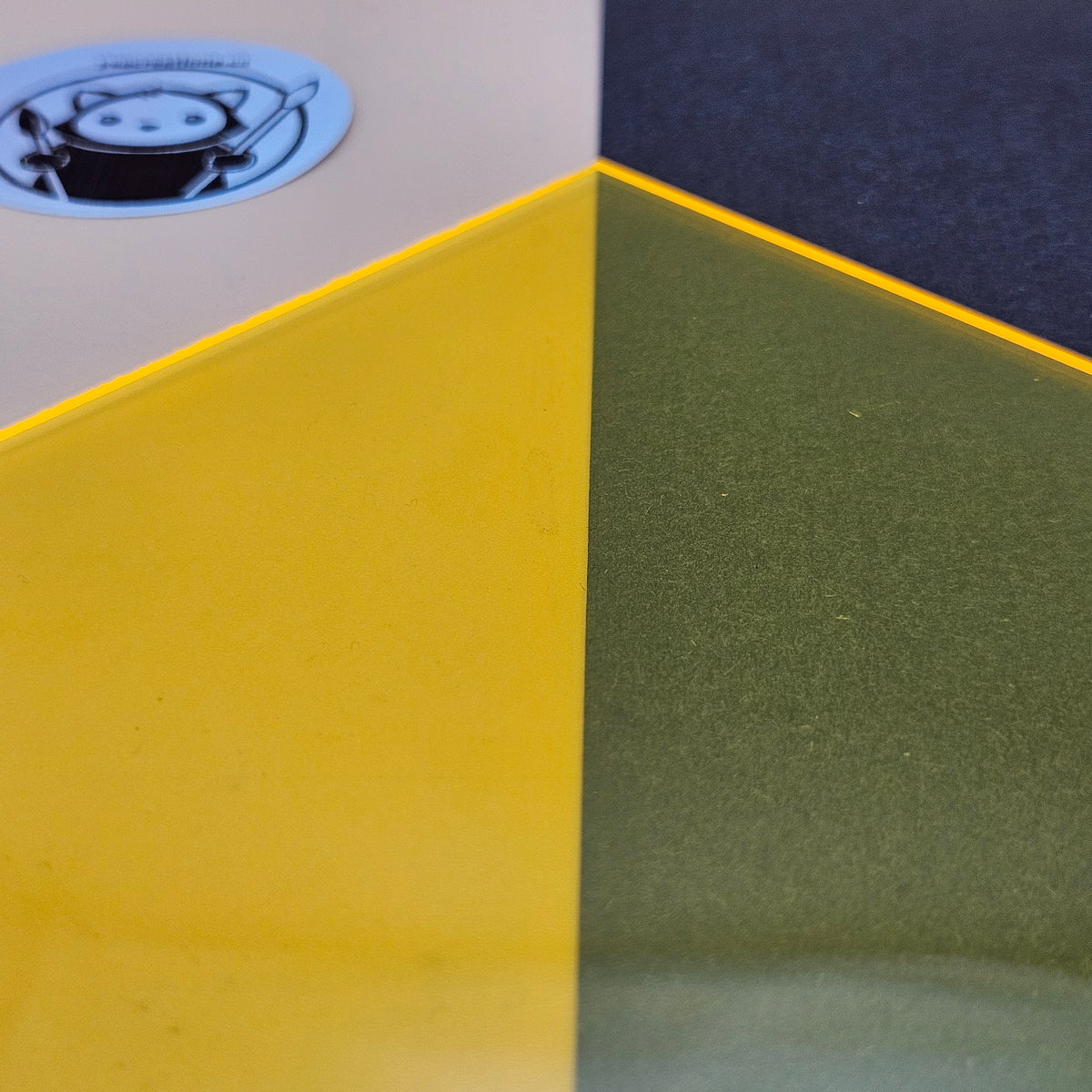 Clear Coloured Acrylic Sheet - Neon Yellow (UV Reactive)