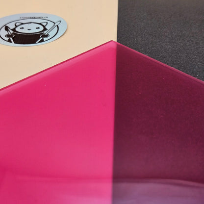 Clear Coloured Acrylic Sheet - Hibiscus Pink
