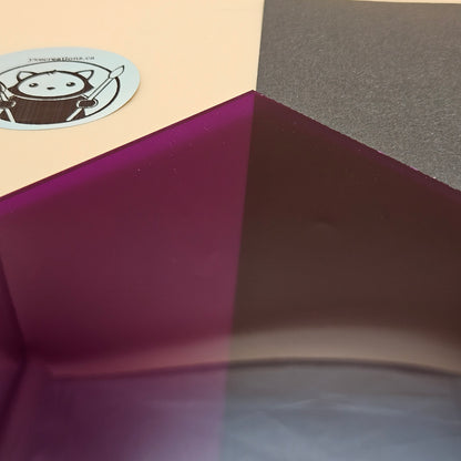 Clear Coloured Acrylic Sheet - Amethyst Purple