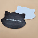 Two-Tone Engravable Acrylic - Dark Walnut Wood Grain - Engraves White