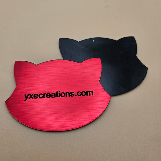 Two-Tone Engravable Acrylic - Brushed Deep Red - Engraves Black