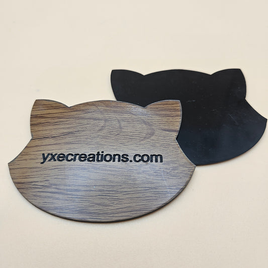 Two-Tone Engravable Acrylic - Light Wood Grain - Engraves Black