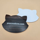 Two-Tone Engravable Acrylic - Ebony Wood Grain - Engraves White