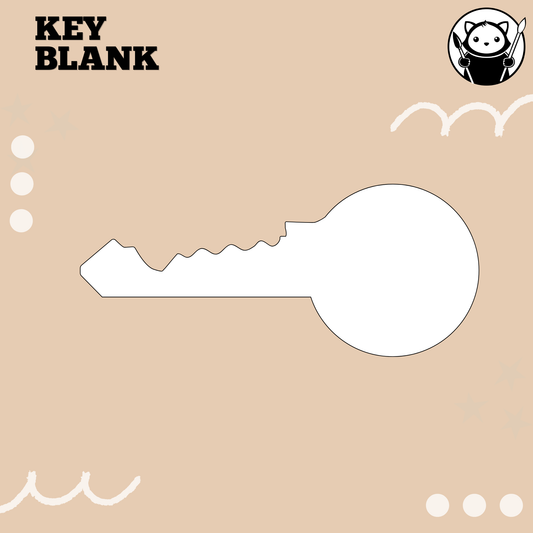 Ready-to-Paint Primed MDF Blank - Key
