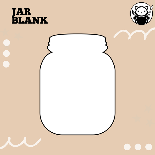 Sublimation Acrylic Blank - Jar