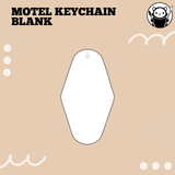 Sublimation Acrylic Blank - Motel Keychain