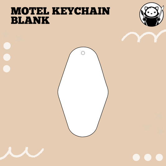 Keychain Blank - Motel Keychain | Acrylic & Sublimation Plywood Blanks
