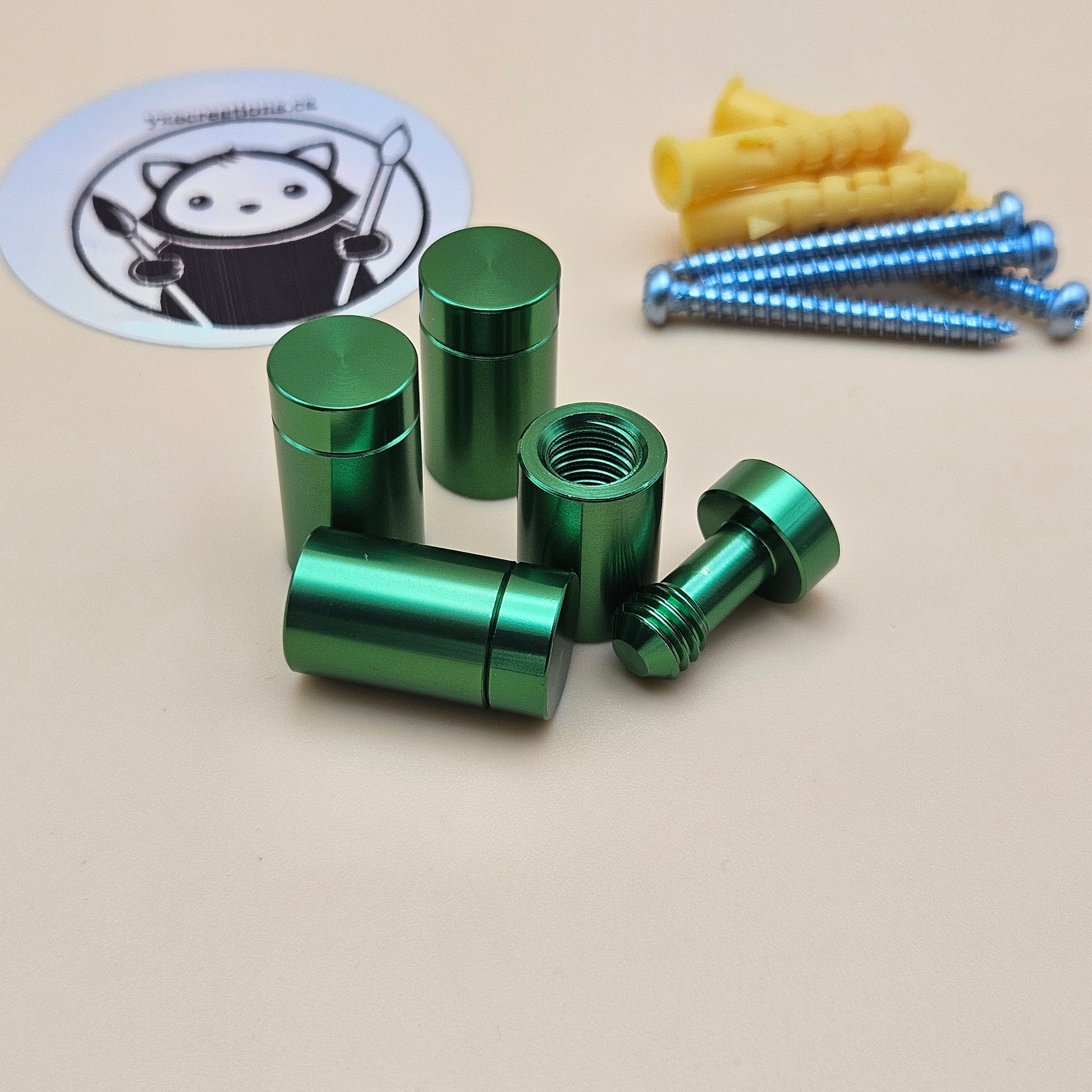 4-Pack Anodized Aluminum Standoff Spacers (view 2)