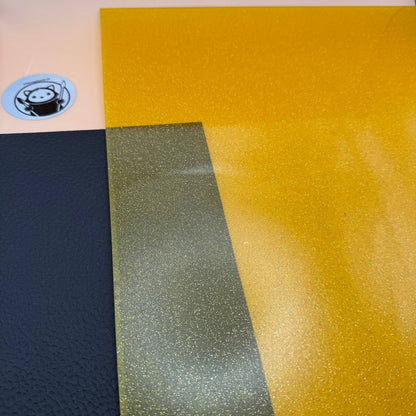 Glitter Acrylic - Yellow Sparkle