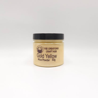 Gold Yellow - Mica Powder - 50g jar