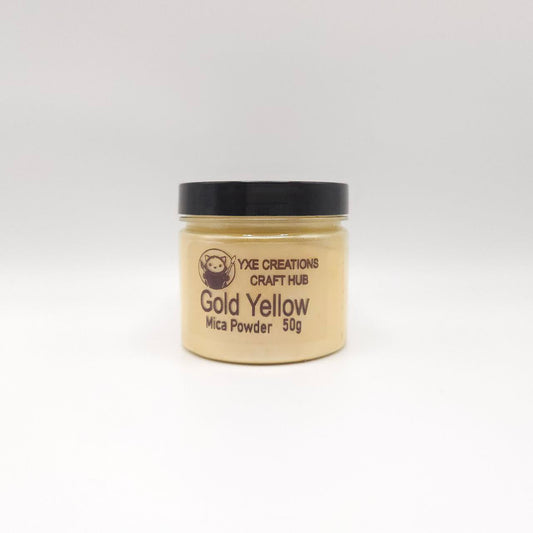 Gold Yellow - Mica Powder - 50g jar