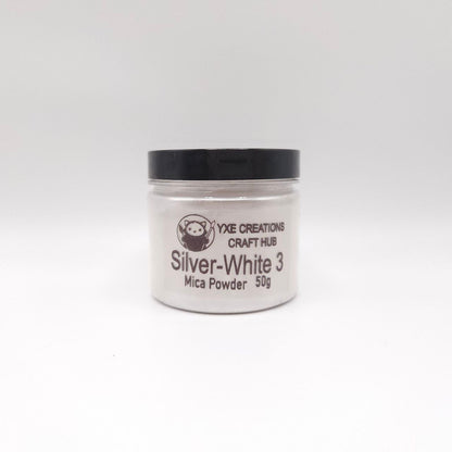 Silver White - Mica Powder - 50g jar