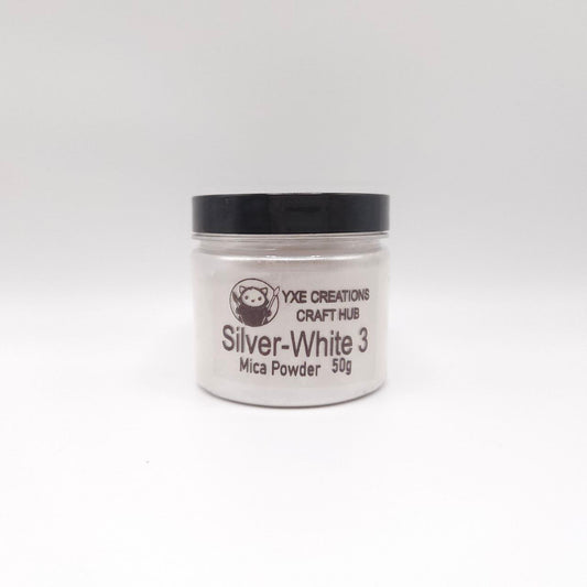 Silver White - Mica Powder - 50g jar