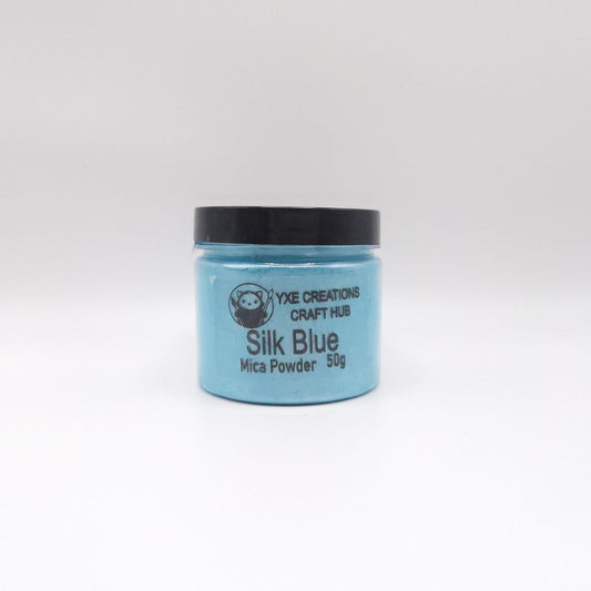 Silk Blue - Mica Powder - 50g jar