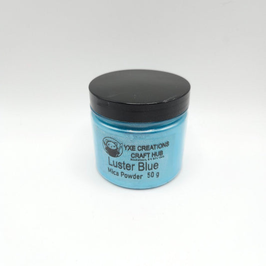 Luster Blue Mica Powder - 50 g jar