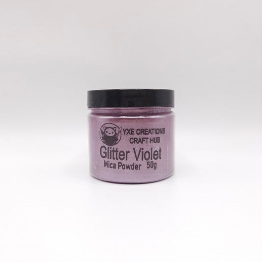 Glitter Violet Mica Powder - 50 g jar